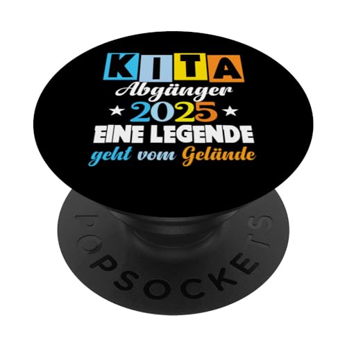 Kinder Kita Abgänger 2025 Schulkind Einschulung Grundschule PopSockets Klebender PopGrip Kinder Kita Abgänger 2025 Schulkind Einschulung Grundschule PopSockets Klebender PopGrip von Kindergarten Abschluss Kita Geschenk Kitaabgänger