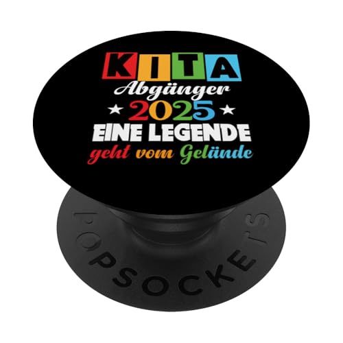 Kinder Kita Abgänger 2025 Schulkind Einschulung Grundschule PopSockets Klebender PopGrip Kinder Kita Abgänger 2025 Schulkind Einschulung Grundschule PopSockets Klebender PopGrip von Kindergarten Abschluss Kita Geschenk Kitaabgänger