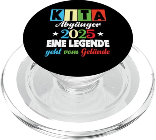 Kinder Kita Abgänger 2025 Schulkind Einschulung Grundschule PopSockets PopGrip für MagSafe von Kindergarten Abschluss Kita Geschenk Kitaabgänger