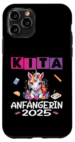 Kita Start Anfang Kinder Kindergartenkind 2025 Unicorn Hülle für iPhone 11 Pro von Kindergarten Kindergartentüte Einhorn Mädchen