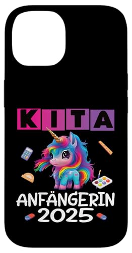 Kita Start Anfang Kinder Kindergartenkind 2025 Unicorn Hülle für iPhone 14 Kita Start Anfang Kinder Kindergartenkind 2025 Unicorn Hülle für iPhone 14 von Kindergarten Kindergartentüte Einhorn Mädchen
