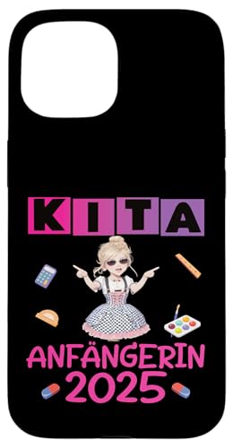 Kita Start Anfang Kinder Kindergartenkind 2025 Unicorn Hülle für iPhone 15 Kita Start Anfang Kinder Kindergartenkind 2025 Unicorn Hülle für iPhone 15 von Kindergarten Kindergartentüte Einhorn Mädchen