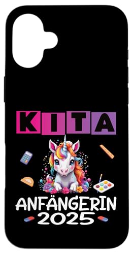 Kita Start Anfang Kinder Kindergartenkind 2025 Unicorn Hülle für iPhone 16 Plus Kita Start Anfang Kinder Kindergartenkind 2025 Unicorn Hülle für iPhone 16 Plus von Kindergarten Kindergartentüte Einhorn Mädchen