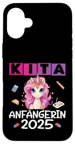 Kita Start Anfang Kinder Kindergartenkind 2025 Unicorn Hülle für iPhone 16 Plus Kita Start Anfang Kinder Kindergartenkind 2025 Unicorn Hülle für iPhone 16 Plus von Kindergarten Kindergartentüte Einhorn Mädchen