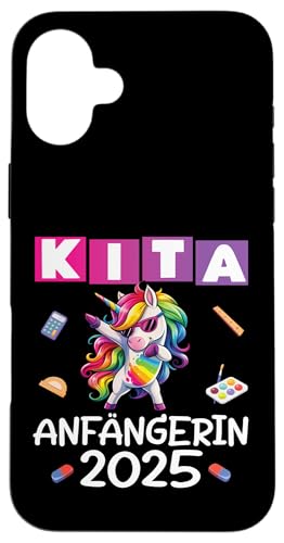 Kita Start Anfang Kinder Kindergartenkind 2025 Unicorn Hülle für iPhone 16 Plus Kita Start Anfang Kinder Kindergartenkind 2025 Unicorn Hülle für iPhone 16 Plus von Kindergarten Kindergartentüte Einhorn Mädchen