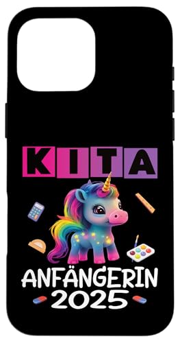 Kita Start Anfang Kinder Kindergartenkind 2025 Unicorn Hülle für iPhone 16 Pro Max Kita Start Anfang Kinder Kindergartenkind 2025 Unicorn Hülle für iPhone 16 Pro Max von Kindergarten Kindergartentüte Einhorn Mädchen