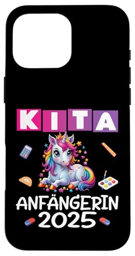Kita Start Anfang Kinder Kindergartenkind 2025 Unicorn Hülle für iPhone 16 Pro Max Kita Start Anfang Kinder Kindergartenkind 2025 Unicorn Hülle für iPhone 16 Pro Max von Kindergarten Kindergartentüte Einhorn Mädchen