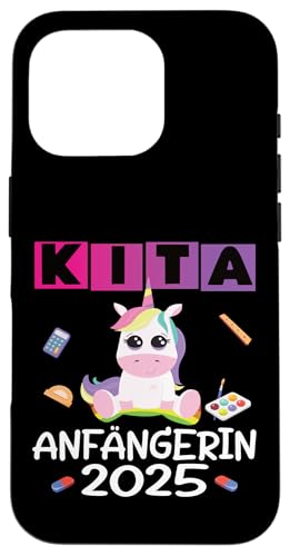 Kita Start Anfang Kinder Kindergartenkind 2025 Unicorn Hülle für iPhone 16 Pro Kita Start Anfang Kinder Kindergartenkind 2025 Unicorn Hülle für iPhone 16 Pro von Kindergarten Kindergartentüte Einhorn Mädchen