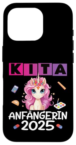 Kita Start Anfang Kinder Kindergartenkind 2025 Unicorn Hülle für iPhone 16 Pro Kita Start Anfang Kinder Kindergartenkind 2025 Unicorn Hülle für iPhone 16 Pro von Kindergarten Kindergartentüte Einhorn Mädchen