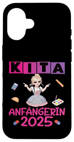 Kita Start Anfang Kinder Kindergartenkind 2025 Unicorn Hülle für iPhone 16 Kita Start Anfang Kinder Kindergartenkind 2025 Unicorn Hülle für iPhone 16 von Kindergarten Kindergartentüte Einhorn Mädchen