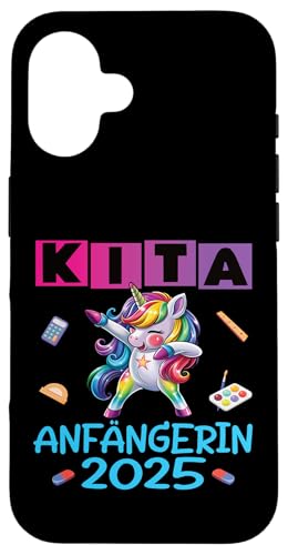 Kita Start Anfang Kinder Kindergartenkind 2025 Unicorn Hülle für iPhone 16 Kita Start Anfang Kinder Kindergartenkind 2025 Unicorn Hülle für iPhone 16 von Kindergarten Kindergartentüte Einhorn Mädchen