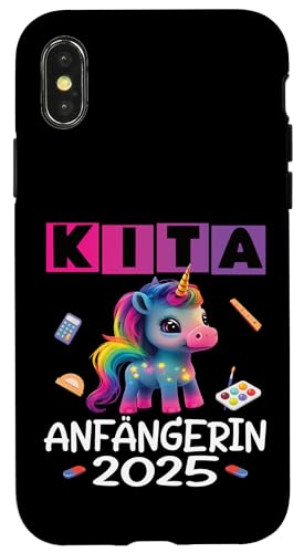 Kita Start Anfang Kinder Kindergartenkind 2025 Unicorn Hülle für iPhone X/XS Kita Start Anfang Kinder Kindergartenkind 2025 Unicorn Hülle für iPhone X/XS von Kindergarten Kindergartentüte Einhorn Mädchen