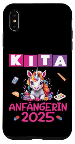 Kita Start Anfang Kinder Kindergartenkind 2025 Unicorn Hülle für iPhone XS Max von Kindergarten Kindergartentüte Einhorn Mädchen
