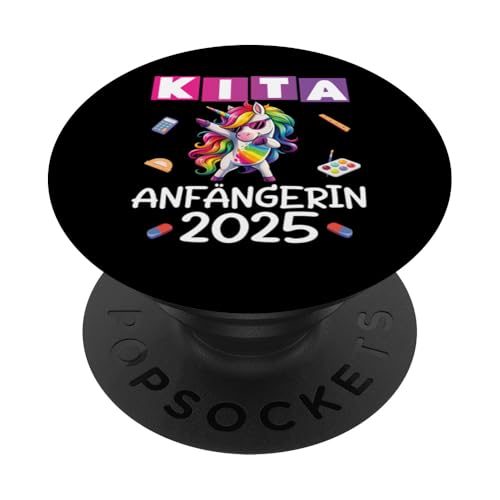 Kita Start Anfang Kinder Kindergartenkind 2025 Unicorn PopSockets Klebender PopGrip Kita Start Anfang Kinder Kindergartenkind 2025 Unicorn PopSockets Klebender PopGrip von Kindergarten Kindergartentüte Einhorn Mädchen