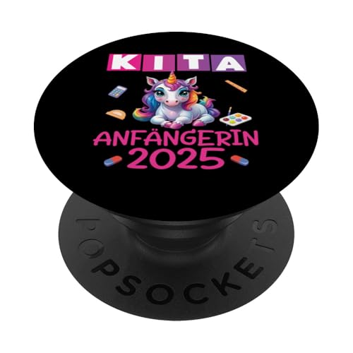 Kita Start Anfang Kinder Kindergartenkind 2025 Unicorn PopSockets Klebender PopGrip Kita Start Anfang Kinder Kindergartenkind 2025 Unicorn PopSockets Klebender PopGrip von Kindergarten Kindergartentüte Einhorn Mädchen
