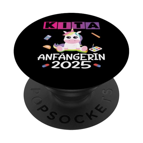 Kita Start Anfang Kinder Kindergartenkind 2025 Unicorn PopSockets Klebender PopGrip Kita Start Anfang Kinder Kindergartenkind 2025 Unicorn PopSockets Klebender PopGrip von Kindergarten Kindergartentüte Einhorn Mädchen