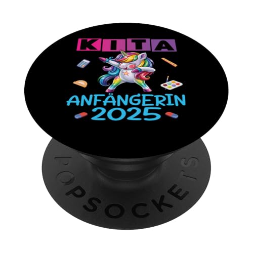 Kita Start Anfang Kinder Kindergartenkind 2025 Unicorn PopSockets Klebender PopGrip Kita Start Anfang Kinder Kindergartenkind 2025 Unicorn PopSockets Klebender PopGrip von Kindergarten Kindergartentüte Einhorn Mädchen