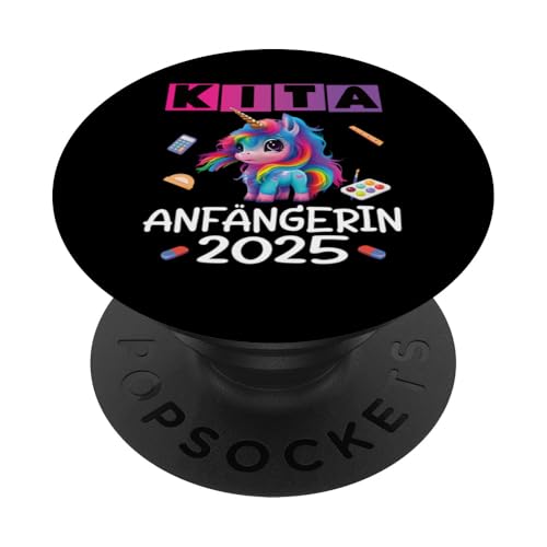 Kita Start Anfang Kinder Kindergartenkind 2025 Unicorn PopSockets Klebender PopGrip Kita Start Anfang Kinder Kindergartenkind 2025 Unicorn PopSockets Klebender PopGrip von Kindergarten Kindergartentüte Einhorn Mädchen