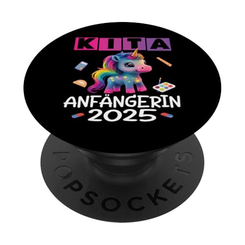 Kita Start Anfang Kinder Kindergartenkind 2025 Unicorn PopSockets Klebender PopGrip Kita Start Anfang Kinder Kindergartenkind 2025 Unicorn PopSockets Klebender PopGrip von Kindergarten Kindergartentüte Einhorn Mädchen