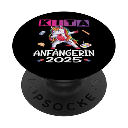 Kita Start Anfang Kinder Kindergartenkind 2025 Unicorn PopSockets Klebender PopGrip Kita Start Anfang Kinder Kindergartenkind 2025 Unicorn PopSockets Klebender PopGrip von Kindergarten Kindergartentüte Einhorn Mädchen