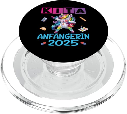 Kita Start Anfang Kinder Kindergartenkind 2025 Unicorn PopSockets PopGrip für MagSafe Kita Start Anfang Kinder Kindergartenkind 2025 Unicorn PopSockets PopGrip für MagSafe von Kindergarten Kindergartentüte Einhorn Mädchen