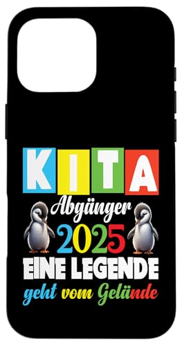 Kita Abgänger 2025 Eine Legende Verlässt Das Kita Gelände Hülle für iPhone 16 Pro Max Kita Abgänger 2025 Eine Legende Verlässt Das Kita Gelände Hülle für iPhone 16 Pro Max von Kindergarten Schultüte Geschenke für Mädchen Jungs