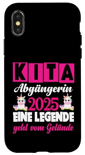 Kita Abgänger 2025 Eine Legende Verlässt Das Kita Gelände Hülle für iPhone X/XS von Kindergarten Schultüte Geschenke für Mädchen Jungs