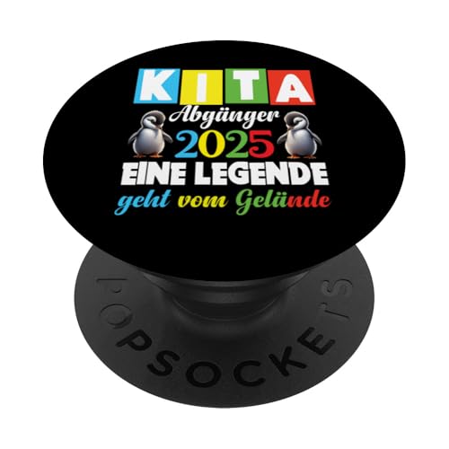Kita Abgänger 2025 Eine Legende Verlässt Das Kita Gelände PopSockets Klebender PopGrip Kita Abgänger 2025 Eine Legende Verlässt Das Kita Gelände PopSockets Klebender PopGrip von Kindergarten Schultüte Geschenke für Mädchen Jungs