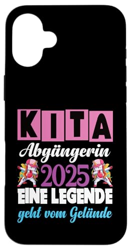 Kita Abgängerin 2025 Eine Legende Verlässt Das Kita Gelände Hülle für iPhone 16 Plus Kita Abgängerin 2025 Eine Legende Verlässt Das Kita Gelände Hülle für iPhone 16 Plus von Kindergarten Schultüte Geschenke für Mädchen Jungs