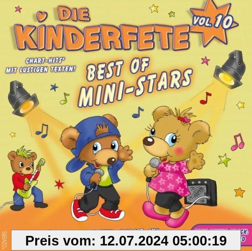 Die Kinderfete Vol.10 Best of Mini Stars von Kinderlieder