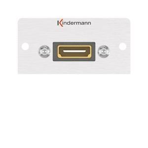 KIND Konnect 50 alu - HDMI 7444000561 auf 19Pin Blende 1/2 50x50 Kabelpeitsche KIND Konnect 50 alu - HDMI 7444000561 auf 19Pin Blende 1/2 50x50 Kabelpeitsche von Kindermann GmbH