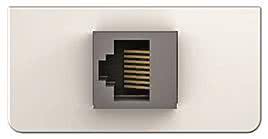 KIND Konnect design - Cat5 7454000523 RJ45 Blende 1/2 mit Gender Changer ws KIND Konnect design - Cat5 7454000523 RJ45 Blende 1/2 mit Gender Changer ws von Kindermann GmbH