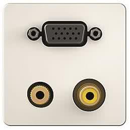 KIND Konnect design - VGA, 7454000551 Video,Audio Blende 1/2 Kabelpeitsche ws von Kindermann GmbH