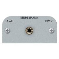 Audio 3,5 mm Klinke Blende mit Kabel Bu/Bu KINDERMANN 7444-511, 50x50mm (7441000511) von Kindermann