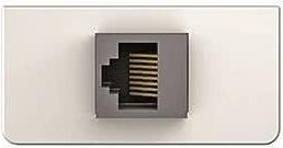 KIND Konnect design - Cat5 7454000523 RJ45 Blende 1/2 mit Gender Changer ws 1 (7454000523) von Kindermann