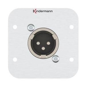 Kindermann 7441000416 XLR Aluminium Steckdose (7441000416) von Kindermann