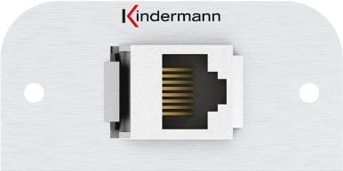 Kindermann 7441000526 RJ-45 Aluminium Steckdose (7441000526) von Kindermann