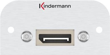 Kindermann 7441000583 Steckdose DisplayPort Aluminium (7441000583) von Kindermann