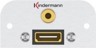 Kindermann 7441000589 HDMI + 3.5mm Aluminium Steckdose (7441000589) von Kindermann