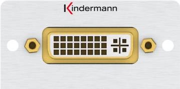 Kindermann 7444000702 DVI-I Aluminium Steckdose (7444-702) von Kindermann