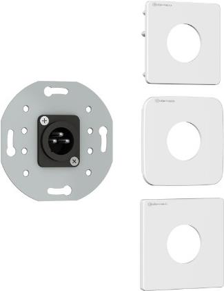 Kindermann 7456-416 Audio XLR Stecker 3polig. Anschlussbl. Neutrik, w/RAL 9010 (7456000416) von Kindermann