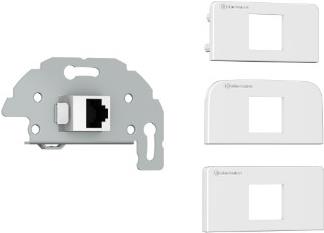 Kindermann 7456000523 RJ-45 Grau - Weiß Steckdose (7456000523) von Kindermann
