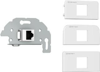 Kindermann 7456000526 RJ-45 Grau - Weiß Steckdose (7456000526) von Kindermann