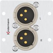 Kindermann Anschlussblende Audio XLR (7444000578) von Kindermann