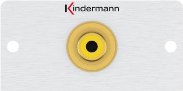 Kindermann - Modulares Faceplate-Snap-In - RCA (7444000503) von Kindermann