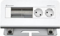 Kindermann CablePort desk² 4-fold - Steckdosengehäuse - Oberfläche montierbar - Spannungsversorgung X 2 - eloxiertes Aluminium Kindermann CablePort desk² 4-fold - Steckdosengehäuse - Oberfläche montierbar - Spannungsversorgung X 2 - eloxiertes Aluminium von Kindermann