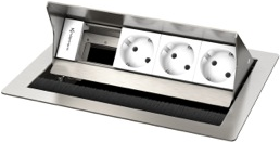 Kindermann CablePort standard² 4-fold - Steckdosengehäuse - oberflächenbündig montierbar - Spannungsversorgung X 3 Kindermann CablePort standard² 4-fold - Steckdosengehäuse - oberflächenbündig montierbar - Spannungsversorgung X 3 von Kindermann