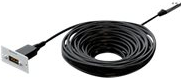 Kindermann Konnect 50 alu - Highspeed - HDMI-Kabel mit Ethernet - 25,0m - Hybrid Kupfer/Kohlefaser - Active Optical Cable (AOC), Support von 4K 60 Hz (7444000725) von Kindermann