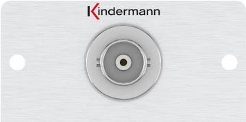 Kindermann Konnect 50 alu - Modulares Faceplate-Snap-In - BNC von Kindermann