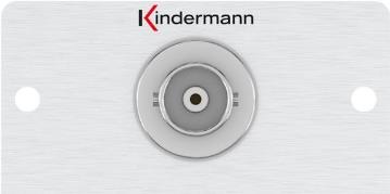 Kindermann Konnect 50 alu - Modulares Faceplate-Snap-In - BNC von Kindermann